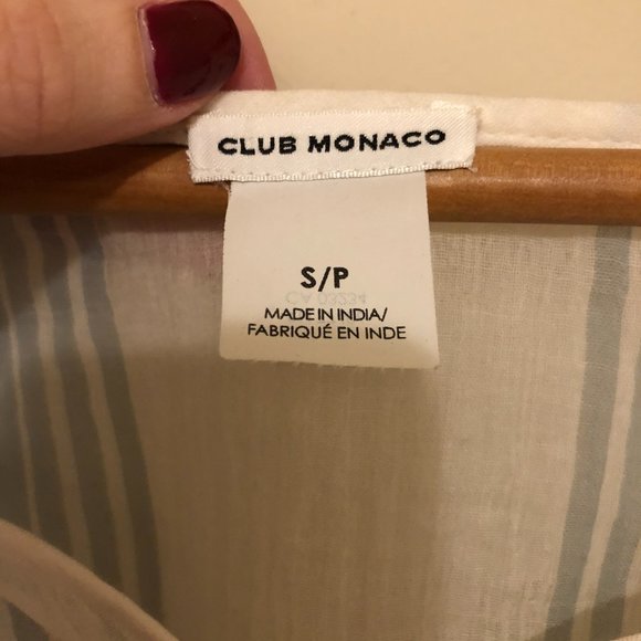 Club Monaco Sheer Cotton Top NWOT - Picture 5 of 6